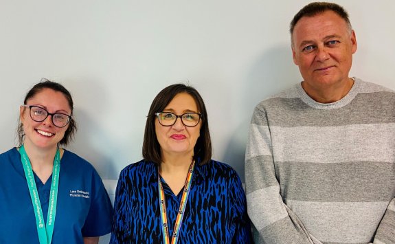 Three members of the PA leadership team, from left to right: Lana Shakespeare, Emma McAllister, Graham Dark